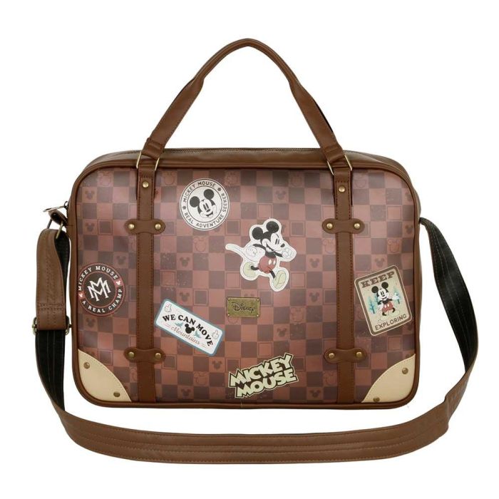 Bolso Ordenador Laptop Journey Disney Mickey Mouse Marrón 1