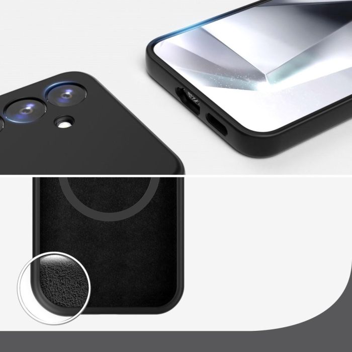 4smarts Funda de Silicona Cupertino para Samsung Galaxy A56 Negro 2