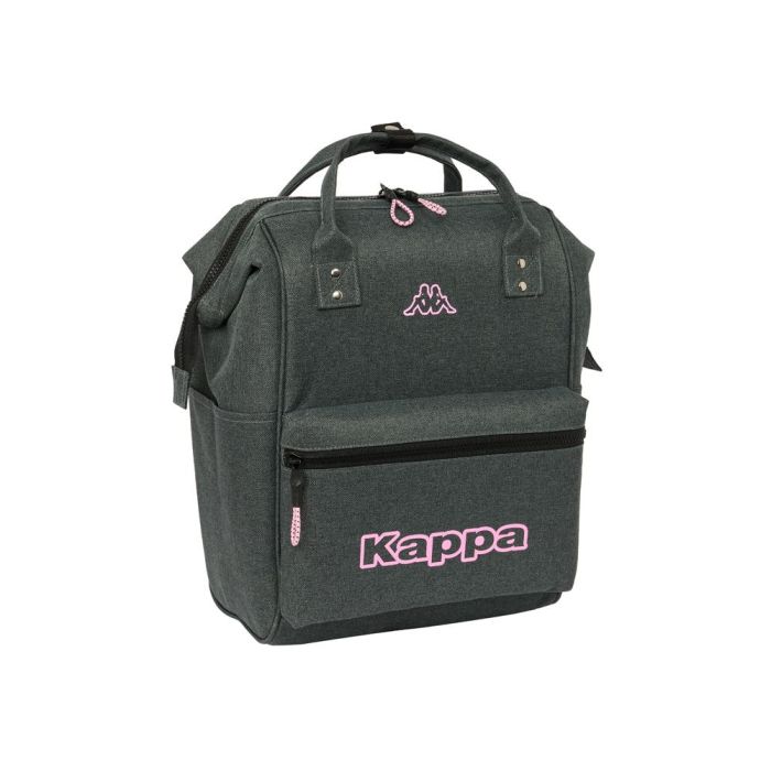 Mochila para Portátil Kappa Silver Pink Gris 27 x 40 x 19 cm