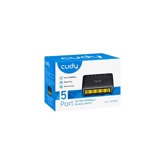 Cudy GS105D Switch Gigabit Ethernet 5 Puertos 2