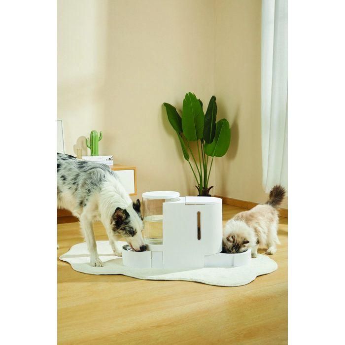 Dispensador de comida y agua DUPLO - M PETS - 1,3 kg / 3 L - 40 x 16,2 x 29,1 cm - Blanco 1 Dispensador de comida y agua DUPLO - M PETS - 1,3 kg / 3 L - 40 x 16,2 x 29,1 cm - Blanco 1
