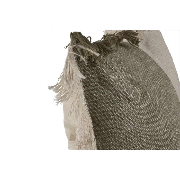 Cojin Boho DKD Home Decor Verde Blanco Roto 45 x 45 cm (2 Unidades) 1