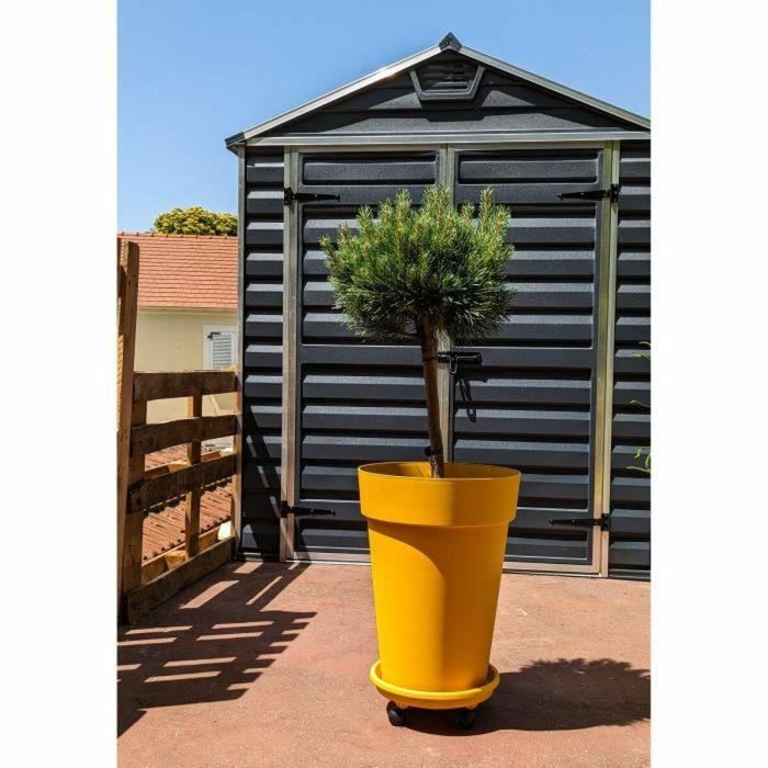 Jardinera RIVIERA SOLEILLA - Plástico - Alto 53 cm - Amarillo 1 Jardinera RIVIERA SOLEILLA - Plástico - Alto 53 cm - Amarillo 1