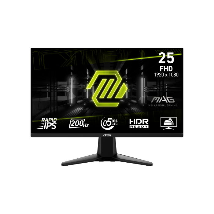 Msi Monitor Mag 255F E20. 24.5". Rapid Ips Flat. 1920X1080 . 240Hz. Negro 1