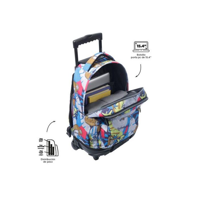 Totto Mochila Renglones con ruedas 26L - MA03ECO006-2416P-6YB 3