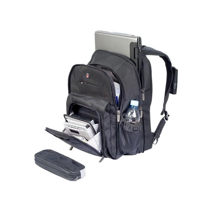 Targus Mochila Traveller Portátil 15.6 Pulgadas Negro con SafePort x D3O y Capacidad Ampliable 3