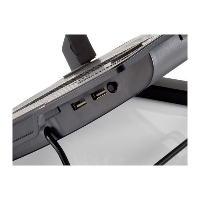 Conceptronic Base Refrigeración Portátil 17" 1 Ventilador 14cm USB 2.0 Negro ERGO