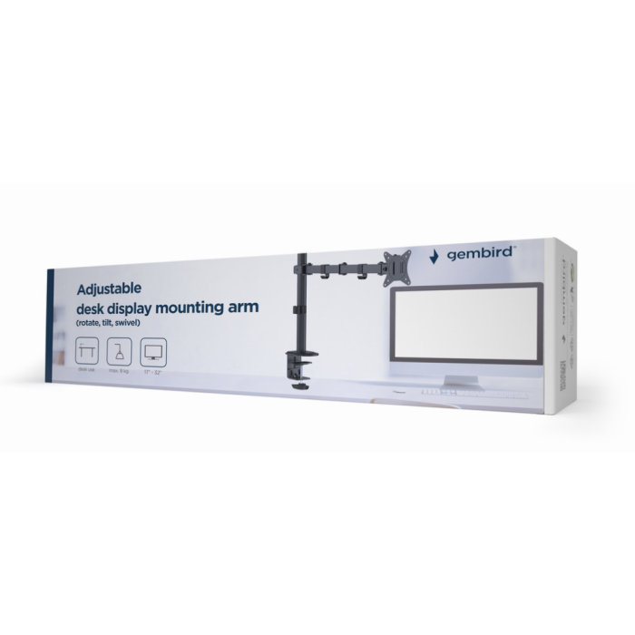 GEMBIRD MA-D1-01 Soporte para Monitor de Escritorio, hasta 32", Negro GEMBIRD MA-D1-01 Soporte para Monitor de Escritorio, hasta 32", Negro