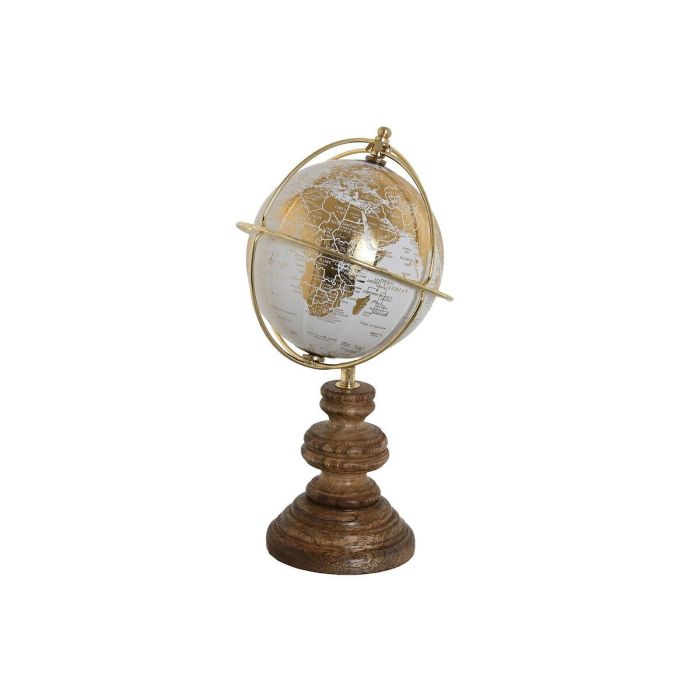 Globo Terraqueo Vintage DKD Home Decor Dorado Blanco 12 x 28 x 12 cm