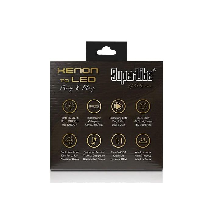 Kit Conv Xenon A Led D1S Gold Cambus 9000K Plug & Play BOM12325 3 Kit Conv Xenon A Led D1S Gold Cambus 9000K Plug & Play BOM12325 3