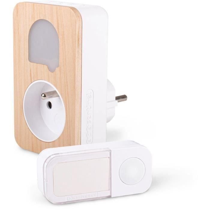 Timbre inalámbrico y sin pilas con toma integrada - SCS SENTINEL - CSF0105 - SONE + Cosy - 25 melodías 5 Timbre inalámbrico y sin pilas con toma integrada - SCS SENTINEL - CSF0105 - SONE + Cosy - 25 melodías 5