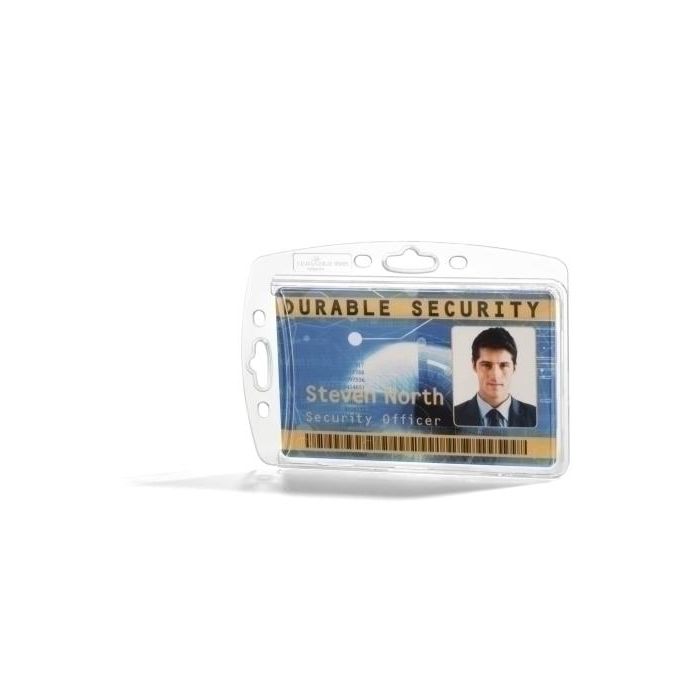 Identificador Durable Rigido Para 1 Tarjeta De Identificacion O Pase De Seguridad Paquete De 10