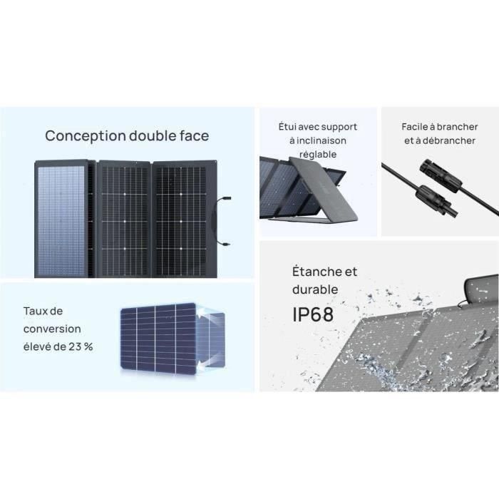 Panel solar 220W Silicon Silicon EcoFlow IP68 2