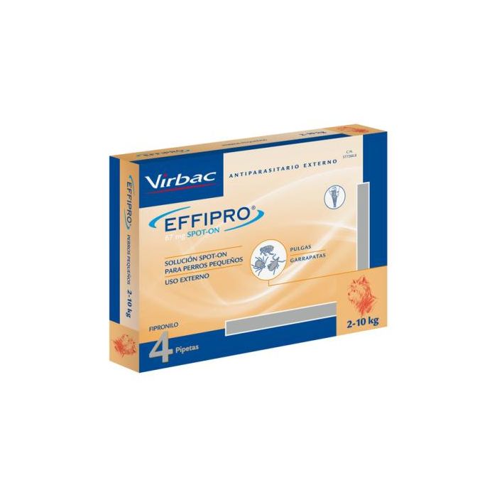 Virbac Effipro Spot On Perro 2-10 kg 4 Pipetas