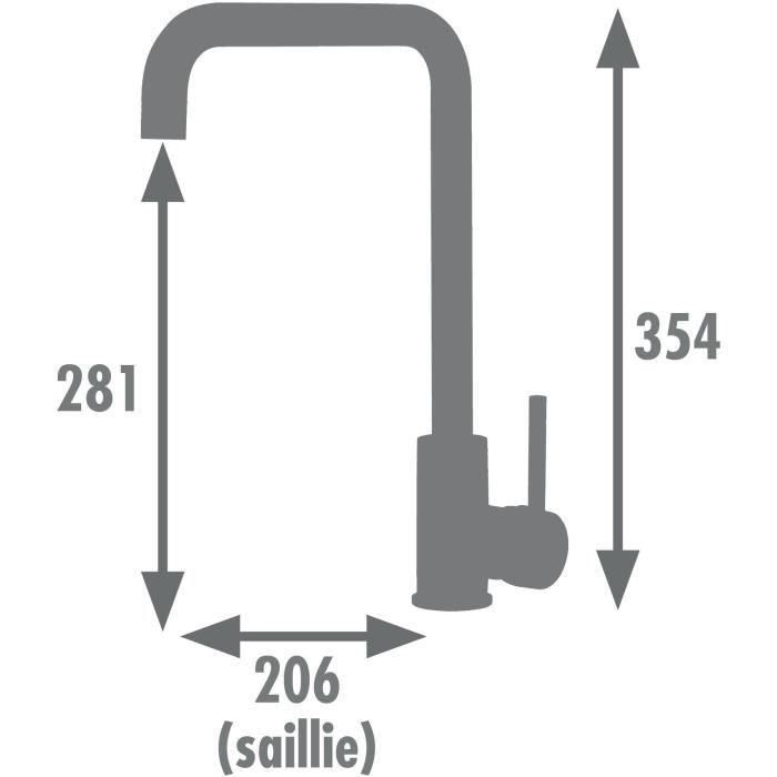 Edouard Rousseau AAAQX09927 Mezclador de lavabo SOTO Cromo 1