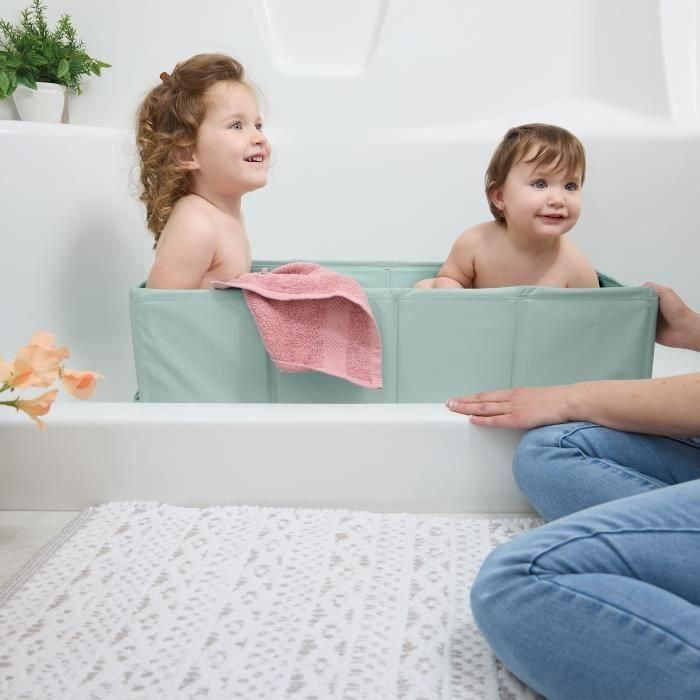 Bañera plegable para bebé - INGENUITY - Portátil - Forro impermeable - Fácil de limpiar 3 Bañera plegable para bebé - INGENUITY - Portátil - Forro impermeable - Fácil de limpiar 3