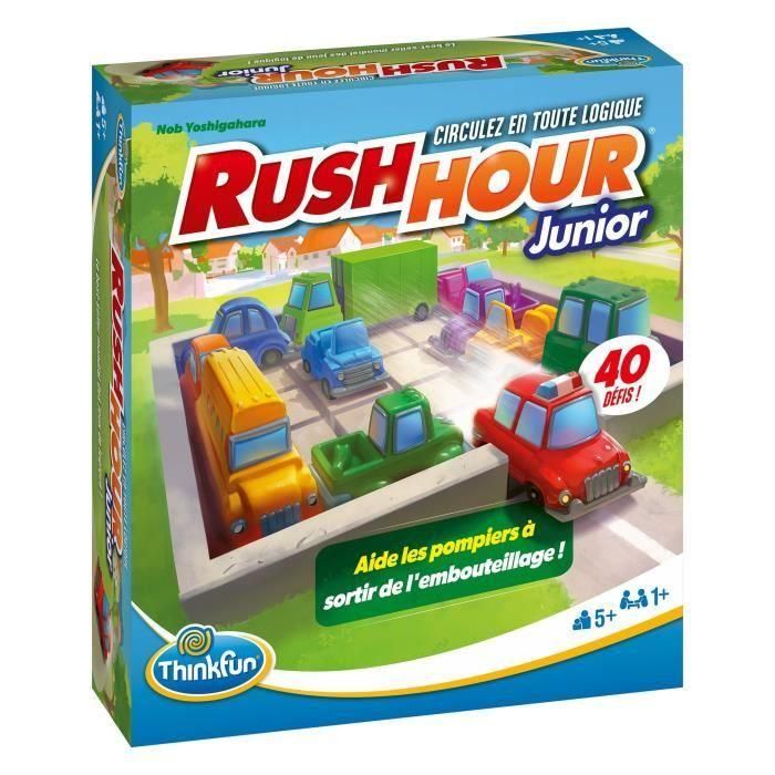 ThinkFun-Rush Hour Junior-Juego de lógica-Puzzle-Atasco de tráfico-40 desafíos 4 niveles-1 jugador o más de 5 años-Ravensburger-76604 3