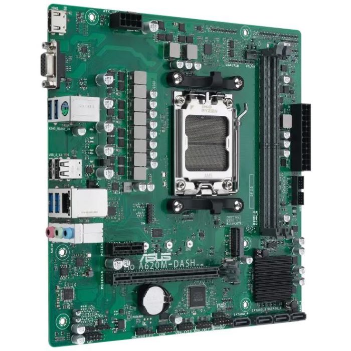 ASUS A620M-DASH-CSM Placa Base AMD A620 Socket AM5 micro ATX con 2x DDR5-SDRAM y 96GB Memoria Máx. para PC 1 ASUS A620M-DASH-CSM Placa Base AMD A620 Socket AM5 micro ATX con 2x DDR5-SDRAM y 96GB Memoria Máx. para PC 1