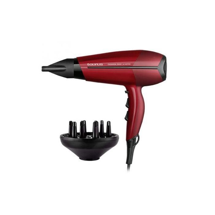 SECADOR DE PELO TAURUS FASHION 2500 IONIC - 2400W - 3 NIVELES TEMPERATURA / 2 NIVELES POTENCIA - CONCENTRADOR 8MM - DIFUSOR PROFESIONAL 1 SECADOR DE PELO TAURUS FASHION 2500 IONIC - 2400W - 3 NIVELES TEMPERATURA / 2 NIVELES POTENCIA - CONCENTRADOR 8MM - DIFUSOR PROFESIONAL 1