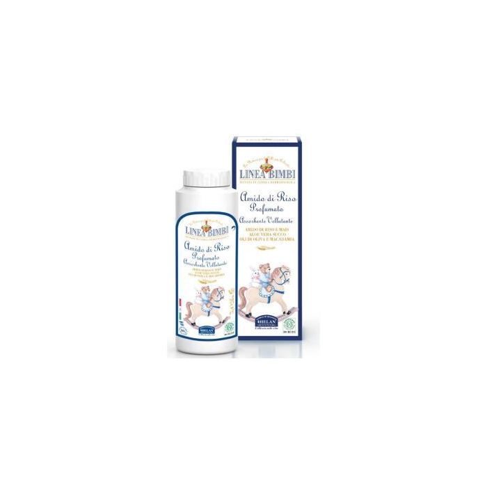 Linea Bimbi Almidón de Arroz Perfumado 75g para Bebés, Refrescante y Calmante para Piel Delicada