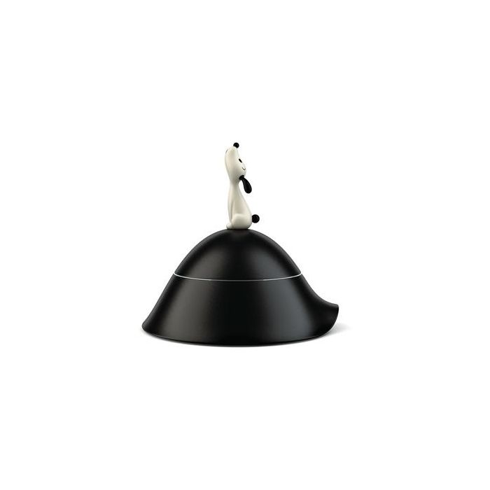 Alessi AMMI19 B Lulà Comedero para Perros Medianos y Pequeños, Diseño Miriam Mirri, Acero Inoxidable 18/10 y Resina Termoplástica