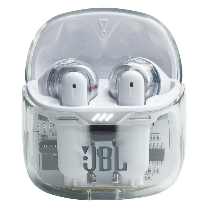 JBL Tune Flex True Wireless Auriculares Intrauditivos con Cancelación Activa de Ruido (ANC), Bluetooth 5.2, IPX4, Blanco Fantasma