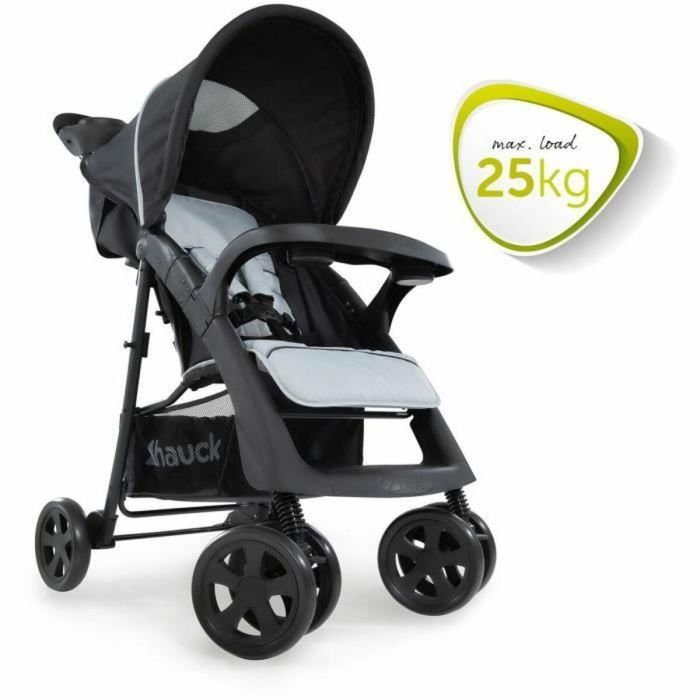 Hauck Silla de Paseo Shopper Neo II Caviar Plata - Plegado Compacto con una Mano, Reclinable, Gran Cesta, Desde el Nacimiento 23
