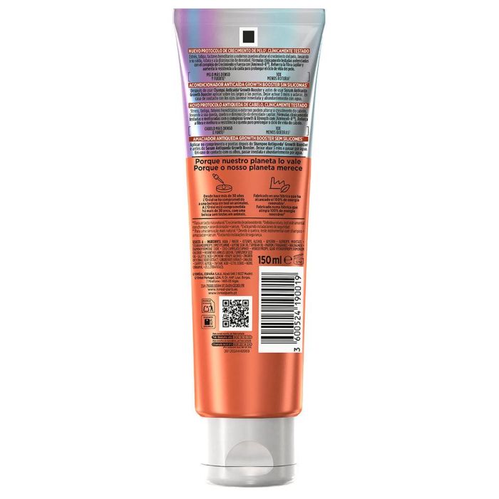 L'Oréal Paris Elvive Growth Booster Acondicionador Anticaída 150 mL 1