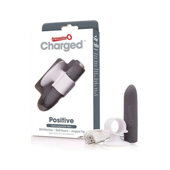 Vibrador The Screaming O Charged Gris 1 Vibrador The Screaming O Charged Gris 1