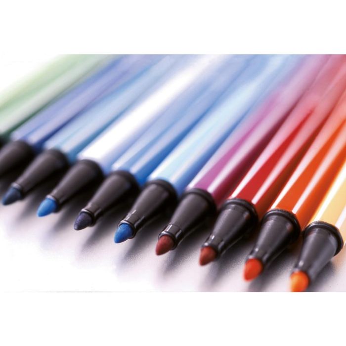 Stabilo Rotuladores Pen 68 Colores Surtidos 10 Estándar + 5 Neón Estuche 15 Ud 1