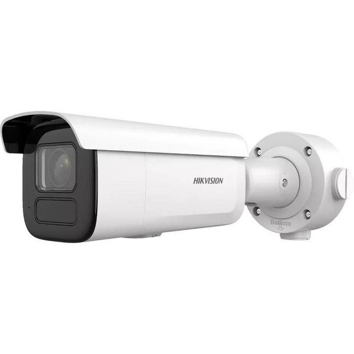 Hikvision Cámara IP bullet 4MP AcuSense 7-35mm IR80 WDR H.265+ IK10 IP66 con Audio y Alarma