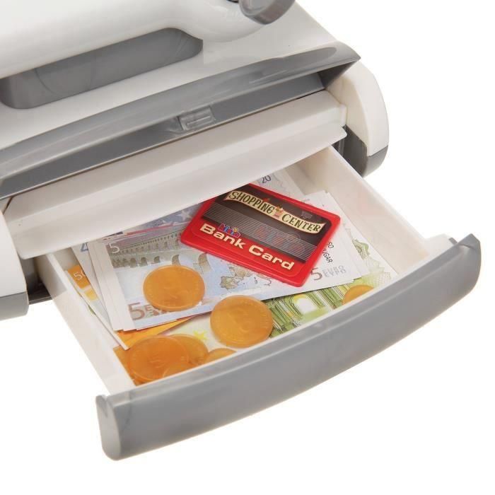 Klein Caja registradora táctil Centro Comercial con escáner, balanza, luz, sonido, calculadora real, billetes y monedas para niños 3+ años 2 Klein Caja registradora táctil Centro Comercial con escáner, balanza, luz, sonido, calculadora real, billetes y monedas para niños 3+ años 2