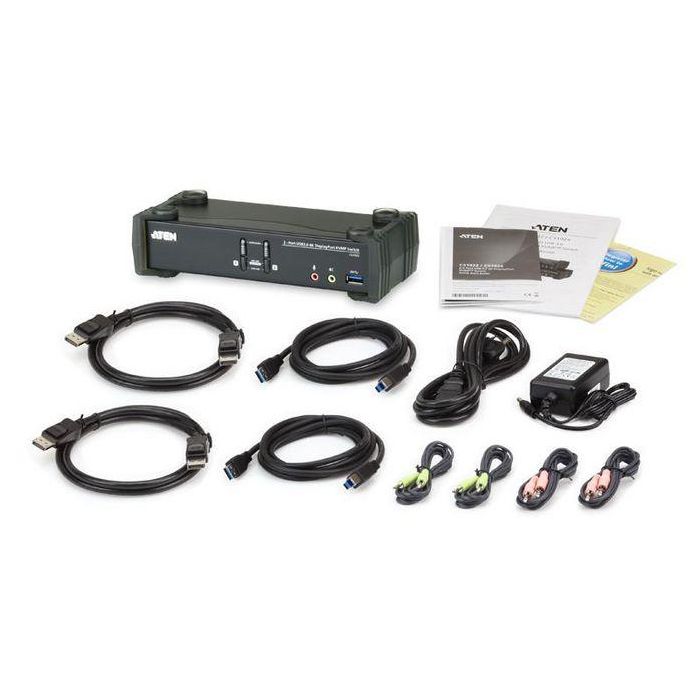 Aten CS1922 Interruptor KVM USB y DisplayPort 4K Negro CS1922-AT-G 3 Aten CS1922 Interruptor KVM USB y DisplayPort 4K Negro CS1922-AT-G 3