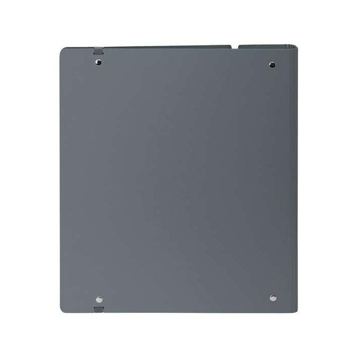 Carpeta Con Recambio Safta Din A4 Cuadro 5 mm Polipropileno Foam 4 Anillas 35 mm Gris Oscuro 4