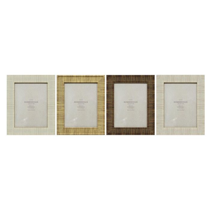 Marco de Fotos Home ESPRIT Beige Natural Cristal Poliestireno Escandinavo 20,5 x 2 x 25,5 cm (4 Unidades) Marco de Fotos Home ESPRIT Beige Natural Cristal Poliestireno Escandinavo 20,5 x 2 x 25,5 cm (4 Unidades)