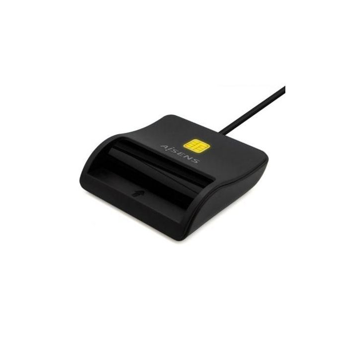 Aisens Lector de Tarjetas Inteligente para DNI, USB-C, Negro - Compatible con DNIe y tarjetas inteligentes, Cumple estándares FIPS 201, TAA e ISO 7816 3 Aisens Lector de Tarjetas Inteligente para DNI, USB-C, Negro - Compatible con DNIe y tarjetas inteligentes, Cumple estándares FIPS 201, TAA e ISO 7816 3