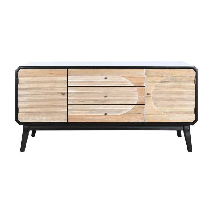 Mueble Tv Moderno DKD Home Decor Negro Natural 50 x 58 x 120 cm 8