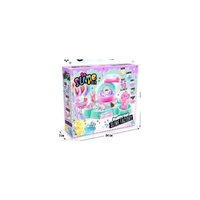 Canal Toys Fábrica de Slime Fluffy para crear Slime esponjoso y perfumado con decoraciones y adornos. Colores Azul y Rosa. Edad +8 años