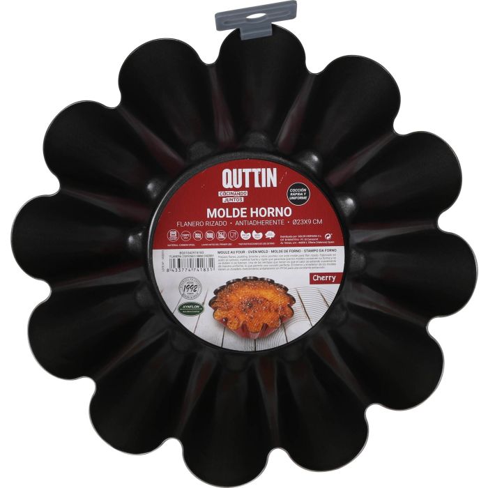 Quttin Flanera Colección Cherry de 23 x 9 cm y 0.5 mm de Grosor, Utensilio Esencial para la Preparación de Postres (12 Unidades) 1