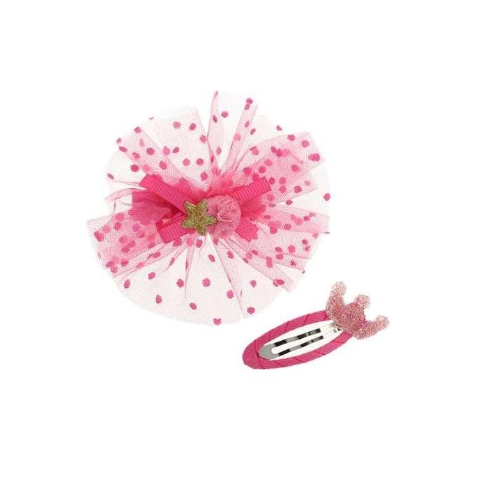 Inca Set de 2 ganchos para pelo con tul y corona - modelos surtidos 1