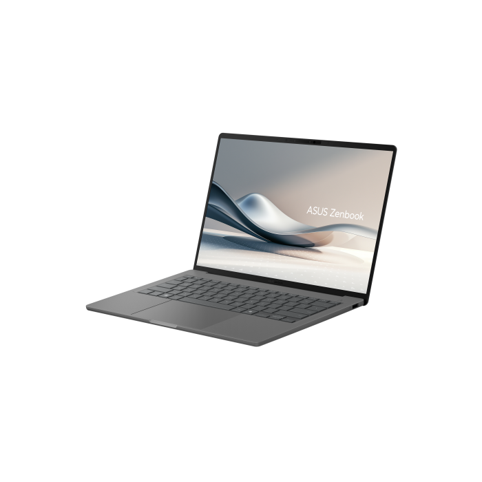 ASUS Zenbook A14 OLED UX3407QA-QD333W Copilot+ PC - Ordenador Portátil 14" WUXGA (Qualcomm Snapdragon X1-26-100, 32GB RAM, 512GB SSD, Qualcomm Adreno GPU, Windows 11 Home) Gris Islandia - Teclado QWERTY español 3 ASUS Zenbook A14 OLED UX3407QA-QD333W Copilot+ PC - Ordenador Portátil 14" WUXGA (Qualcomm Snapdragon X1-26-100, 32GB RAM, 512GB SSD, Qualcomm Adreno GPU, Windows 11 Home) Gris Islandia - Teclado QWERTY español 3