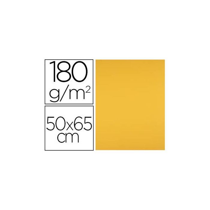 Cartulina Liderpapel 50x65 cm 180 gr Oro Viejo Paquete De 25 Hojas