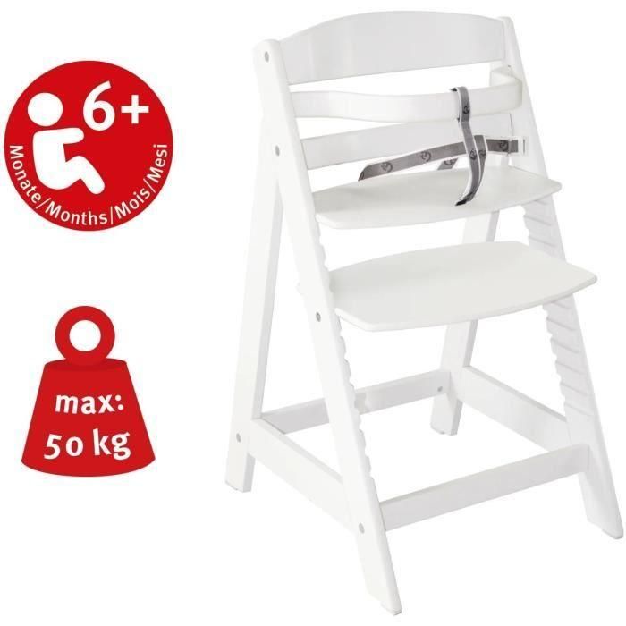 Trona de madera regulable Sit Up III - ROBA - Regulable en altura - Blanco 5 Trona de madera regulable Sit Up III - ROBA - Regulable en altura - Blanco 5