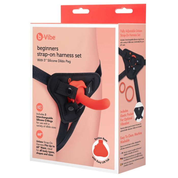 Consolador con arnés B-Vibe 1