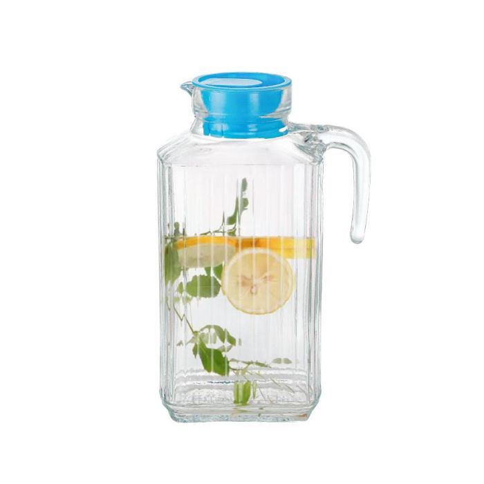 La Mediterran - Jarra de Vidrio Transparente con Tapa 1.8 L (12 Unidades) 6