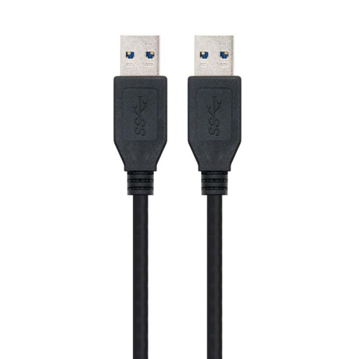 Cable USB 3.0 Nanocable 10.01.1001-BK/ USB Macho - USB Macho/ 1m/ Negro 1 Cable USB 3.0 Nanocable 10.01.1001-BK/ USB Macho - USB Macho/ 1m/ Negro 1