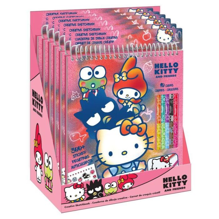 Set colorear lapices Hello Kitty 3 Set colorear lapices Hello Kitty 3