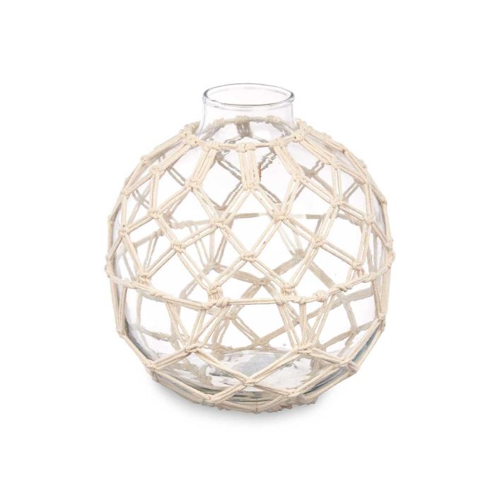 Esfera Vidrio Cuerda Blanca Med Giftdecor 18X20CM (6 Unidades) 1 Esfera Vidrio Cuerda Blanca Med Giftdecor 18X20CM (6 Unidades) 1