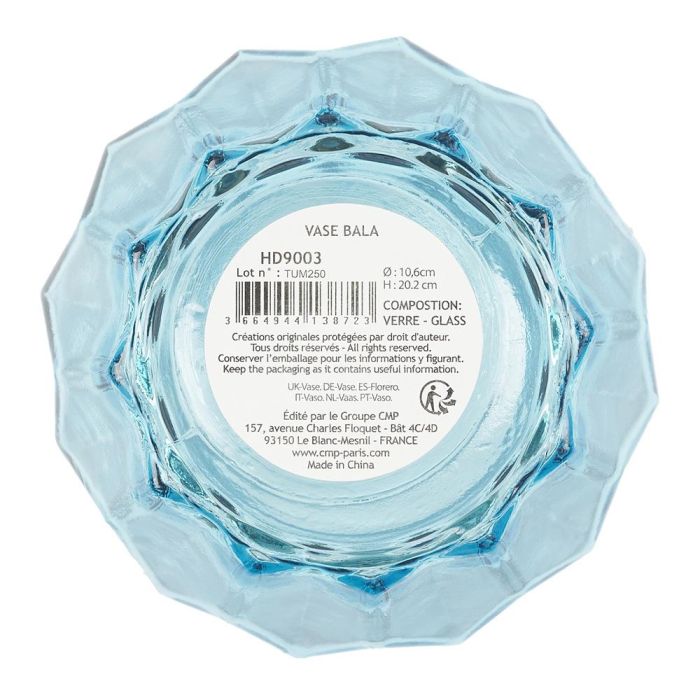 Home Deco Factory Jarrón Cristal Essentiel Vidrio/ Cristal Máquina 22,3 cm 4