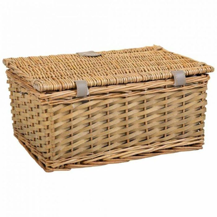 Cesta de Picnic Alexandra House Living Gris Natural Mimbre 5